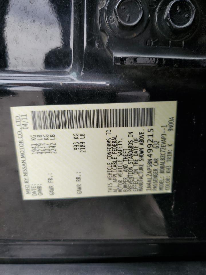 2011 Nissan Altima Base VIN: 1N4AL2AP5BN499215 Lot: 71296375