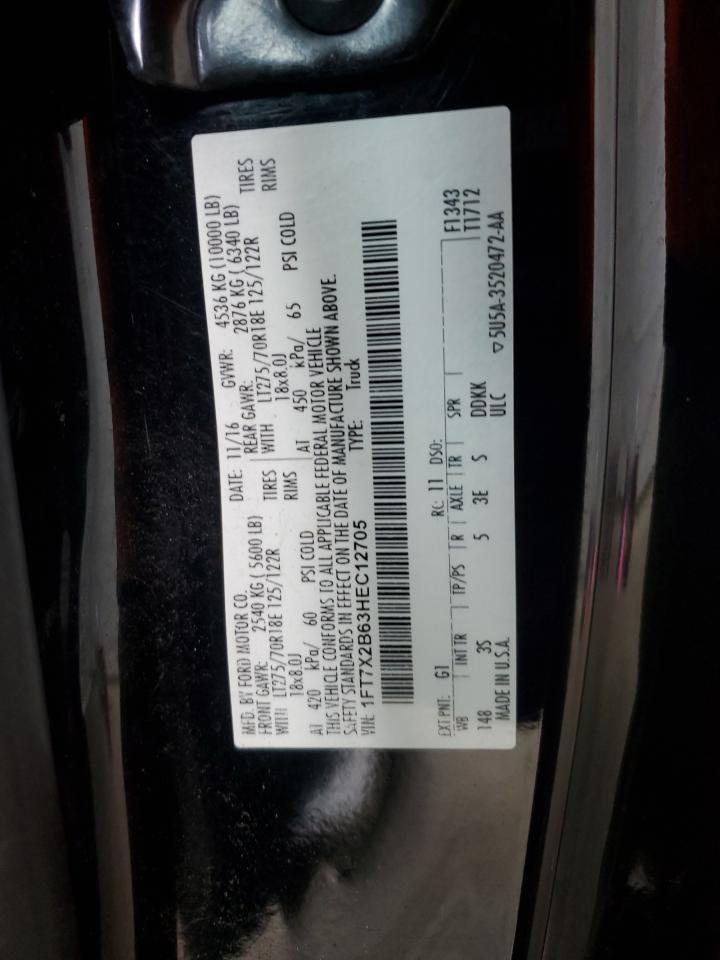 2017 Ford F250 Super Duty VIN: 1FT7X2B63HEC12705 Lot: 80991605