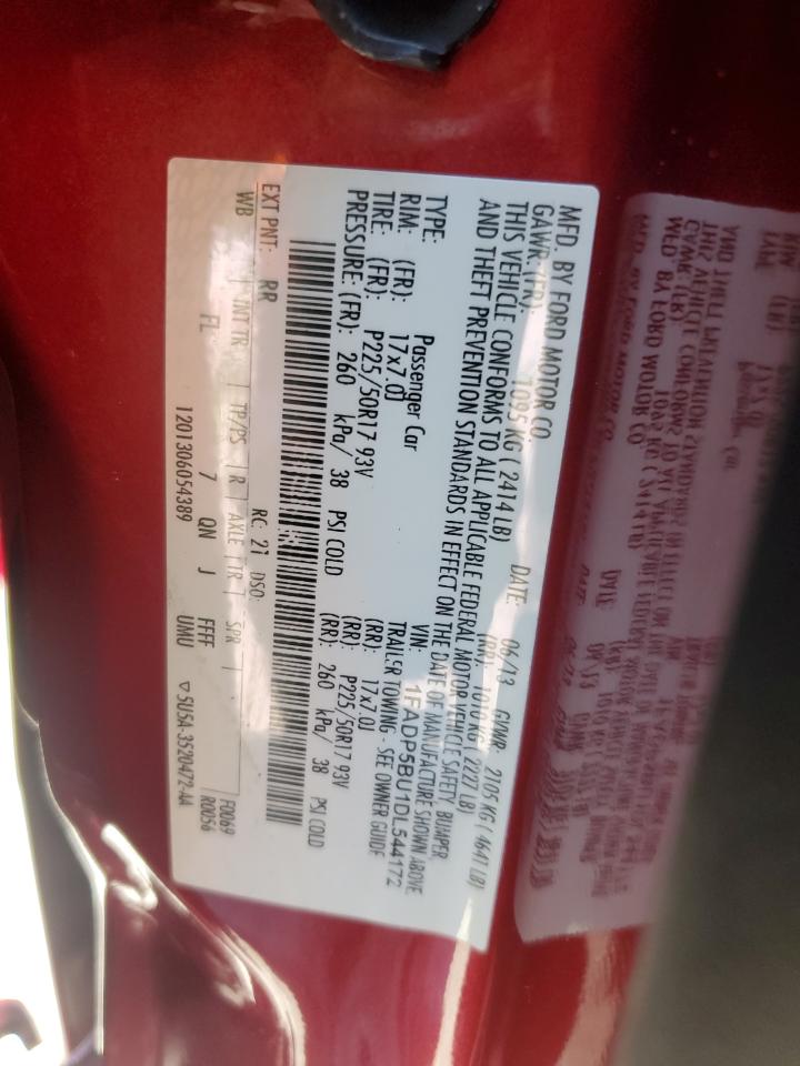 2013 Ford C-Max Sel VIN: 1FADP5BU1DL544172 Lot: 71488595