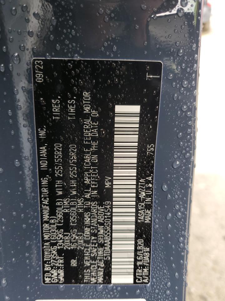 2024 Toyota Grand Highlander Xle VIN: 5TDAAAB55RS014549 Lot: 81266385