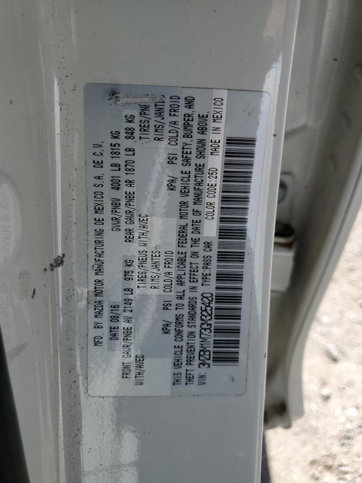 2016 Mazda 3 Touring VIN: 3MZBM1M73GM325420 Lot: 69677375