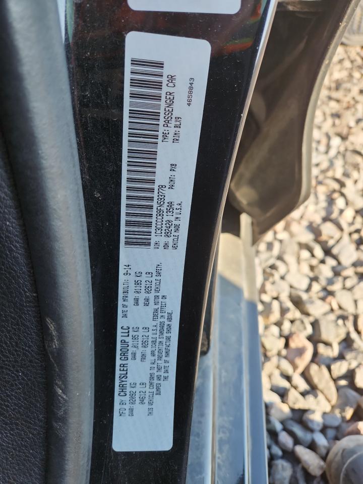 2015 Chrysler 200 C VIN: 1C3CCCCB9FN593778 Lot: 81141775