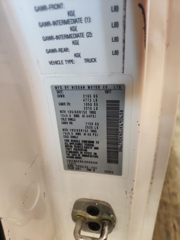 2018 Nissan Nv200 2.5S VIN: 3N6CM0KN0JK690608 Lot: 72100865