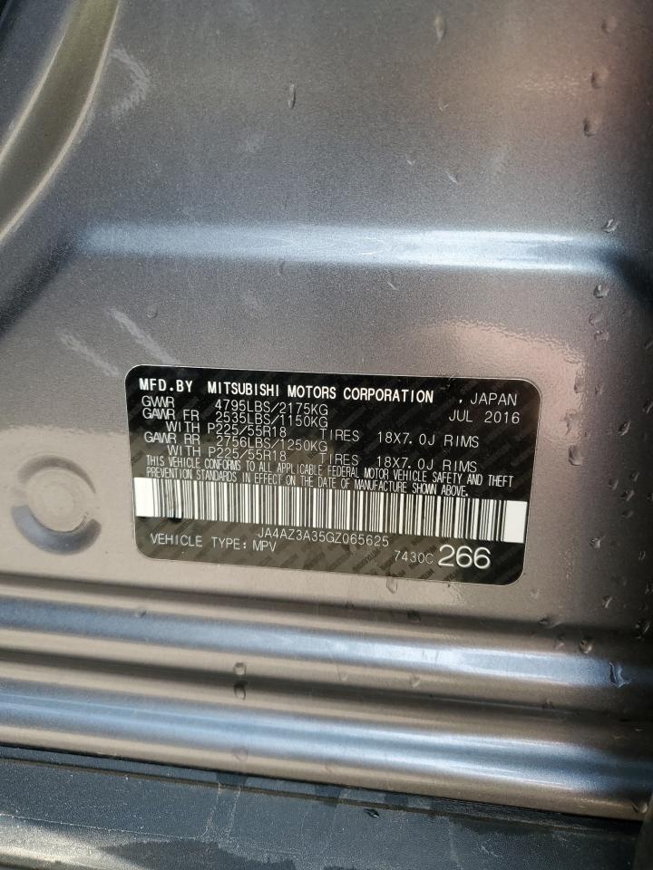 2016 Mitsubishi Outlander Se VIN: JA4AZ3A35GZ065625 Lot: 71669715