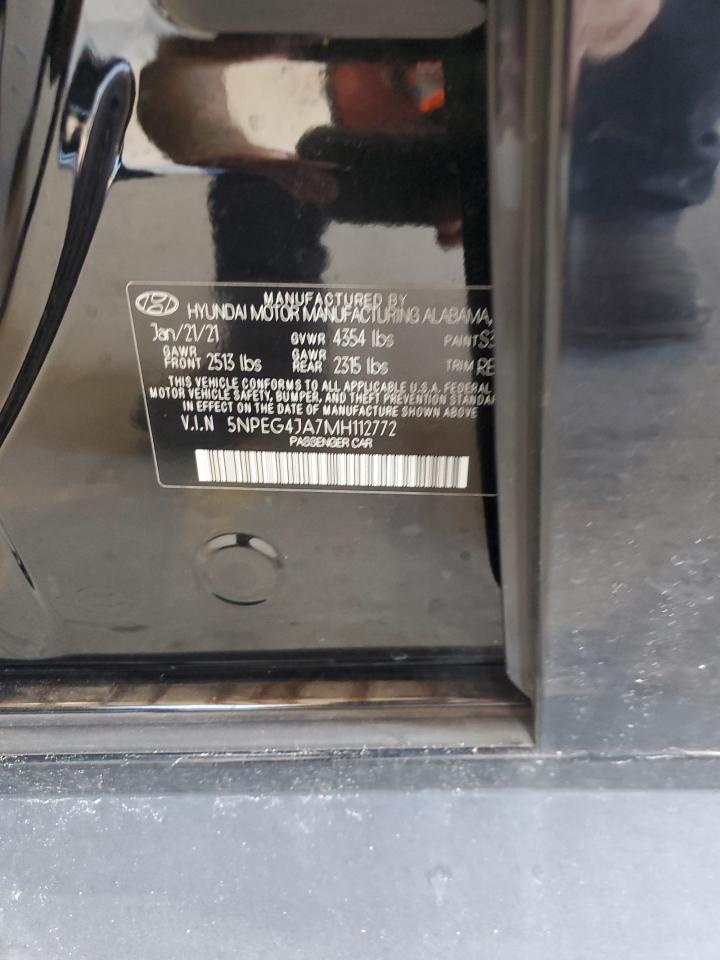 2021 Hyundai Sonata Se VIN: 5NPEG4JA7MH112772 Lot: 80300215