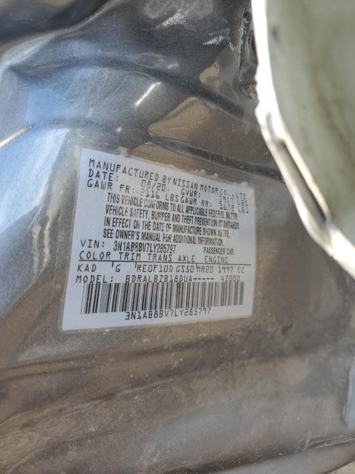 2020 Nissan Sentra S VIN: 3N1AB8BV7LY285797 Lot: 81683875