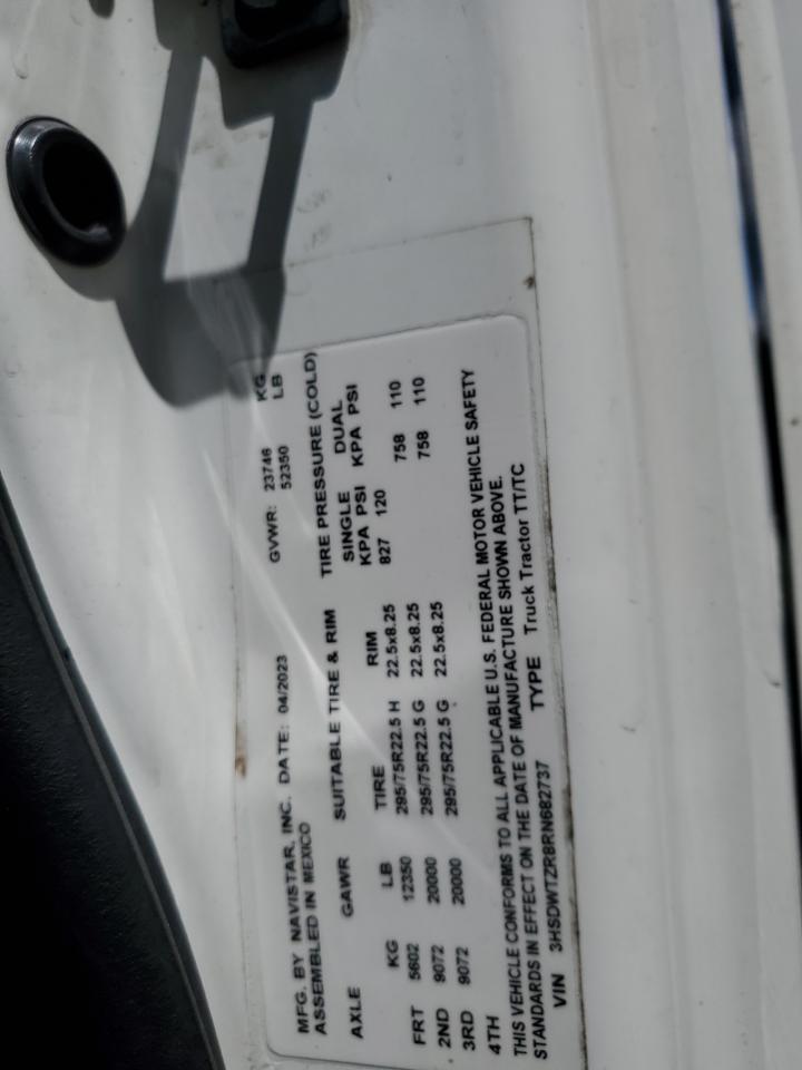 2024 International Rh613 VIN: 3HSDWTZR8RN682737 Lot: 70037795