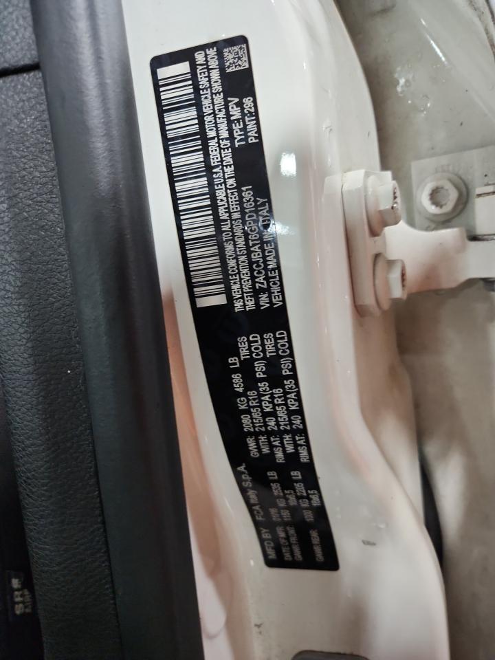 2016 Jeep Renegade Sport VIN: ZACCJBAT6GPD16361 Lot: 71827465