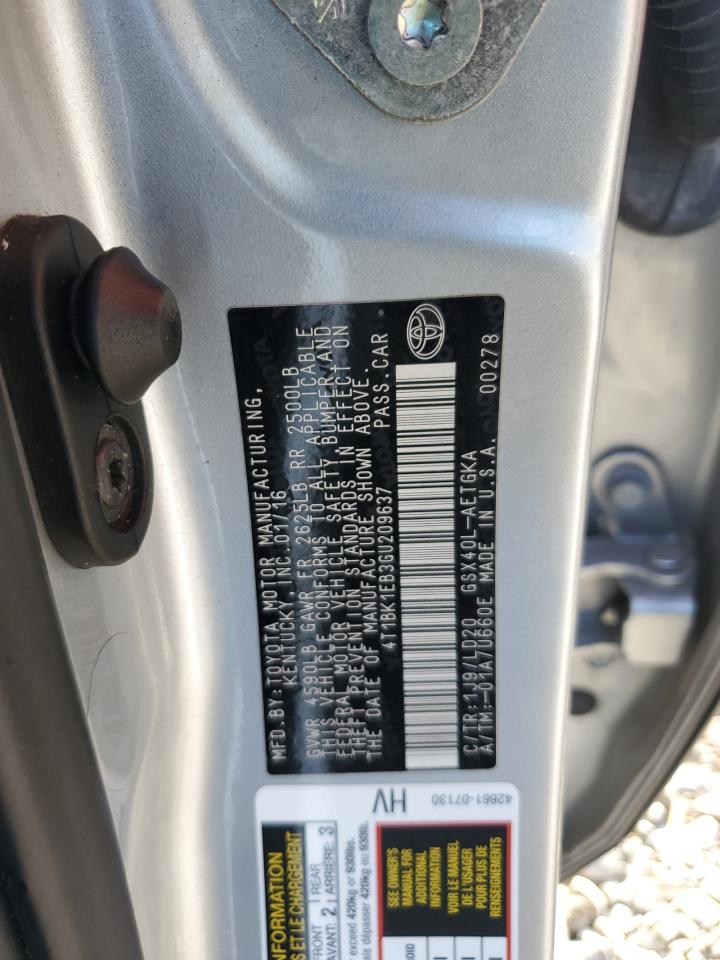 2016 Toyota Avalon Xle VIN: 4T1BK1EB3GU209637 Lot: 83792605