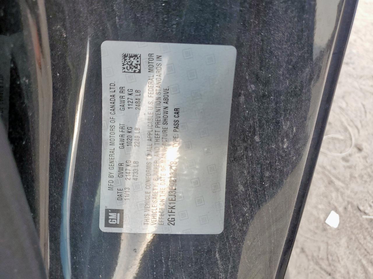 2014 Chevrolet Camaro 2Ss VIN: 2G1FK1EJ3E9213218 Lot: 81555735