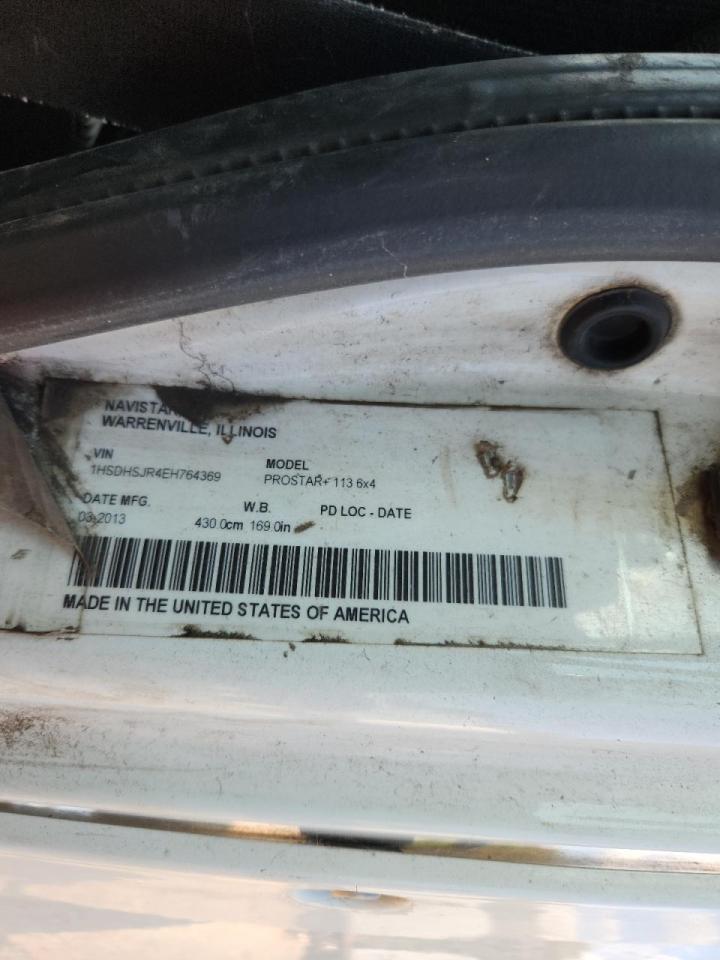 2014 International Prostar Semi Truck VIN: 1HSDHSJR4EH764369 Lot: 80888215