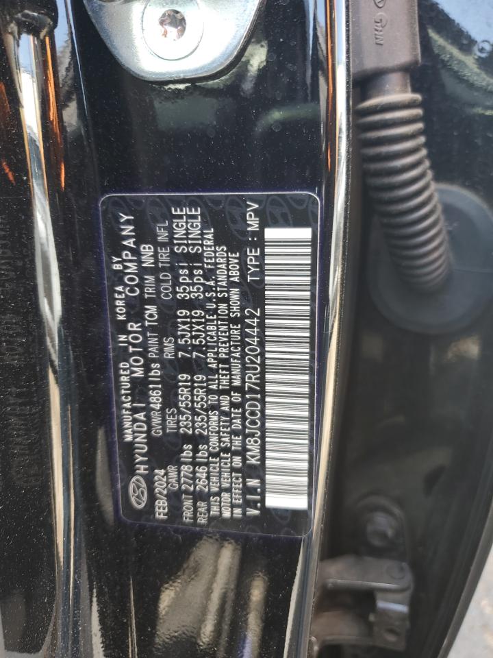 2024 Hyundai Tucson Sel Convenience VIN: KM8JCCD17RU204442 Lot: 81761035