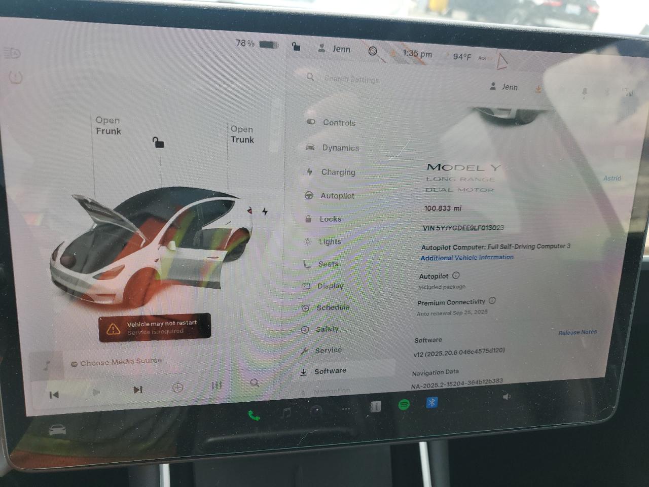 2020 Tesla Model Y VIN: 5YJYGDEE9LF013023 Lot: 83798925