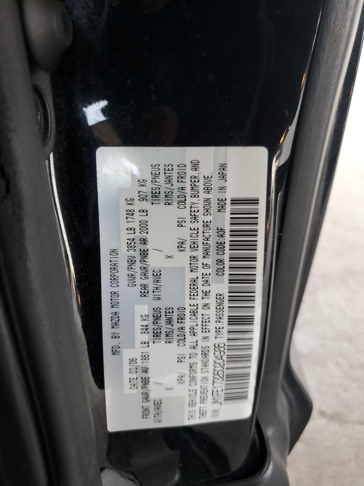 2006 Mazda Rx8 VIN: JM1FE173260204986 Lot: 70741915