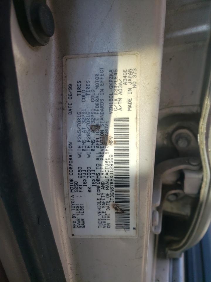 1999 Toyota 4Runner Limited VIN: JT3GN87R6X0129569 Lot: 72091785