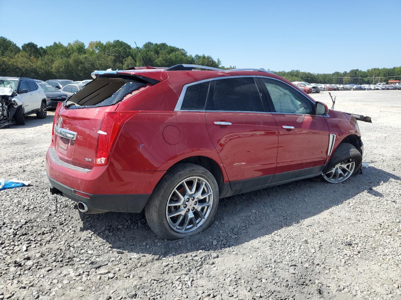 2014 Cadillac Srx Performance Collection red suv gas 3GYFNCE33ES679577 photo #4