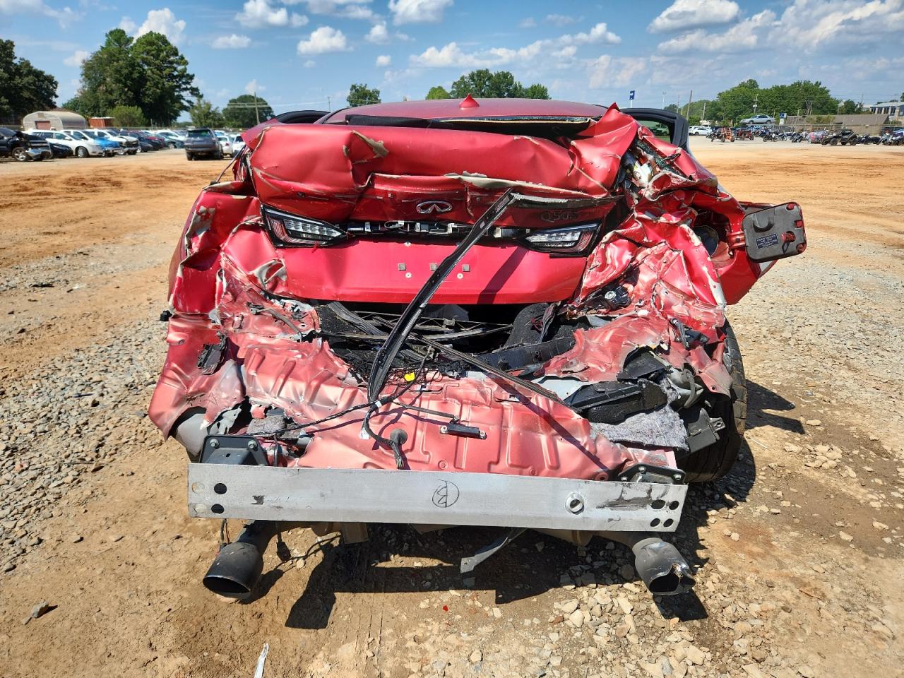 2018 Infiniti Q50 Red Sport 400 VIN: JN1FV7AP5JM460509 Lot: 71118895