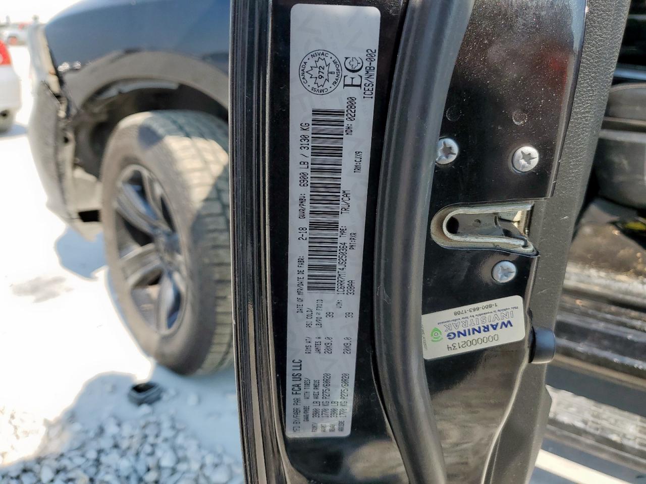 2018 Ram 1500 Sport VIN: 1C6RR7MT4JS250364 Lot: 80292385