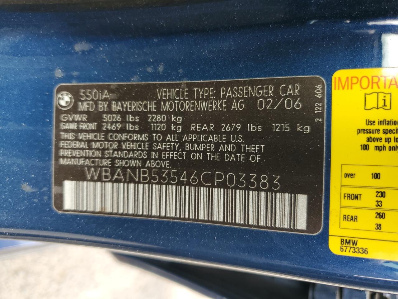 Фото: WBANB53546CP03383