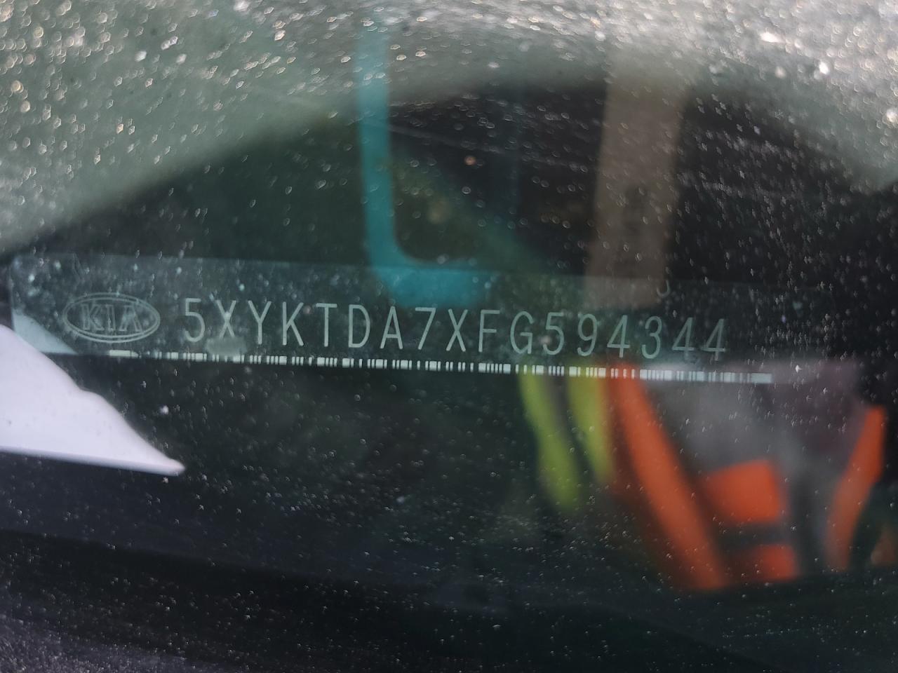 2015 Kia Sorento Lx VIN: 5XYKTDA7XFG594344 Lot: 80107855