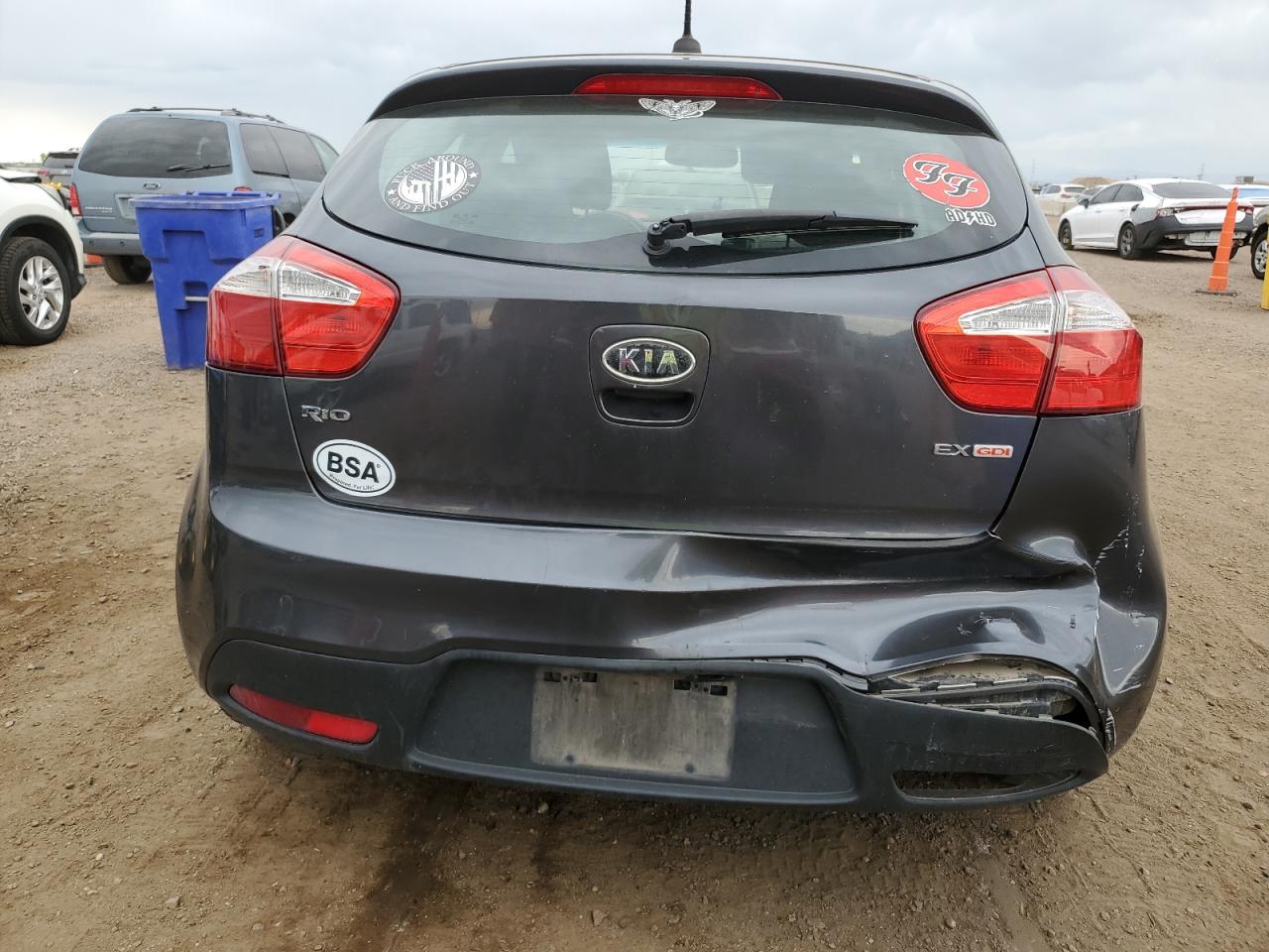 2013 Kia Rio Ex VIN: KNADN5A30D6129820 Lot: 80762085