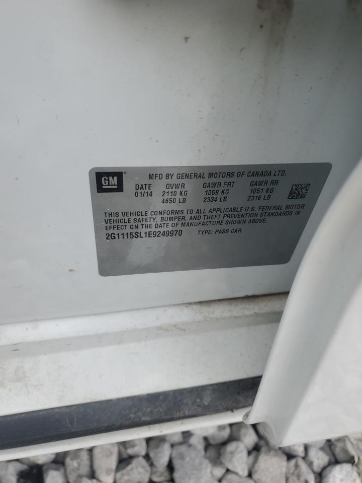 2014 Chevrolet Impala Lt VIN: 2G1115SL1E9249970 Lot: 84182285