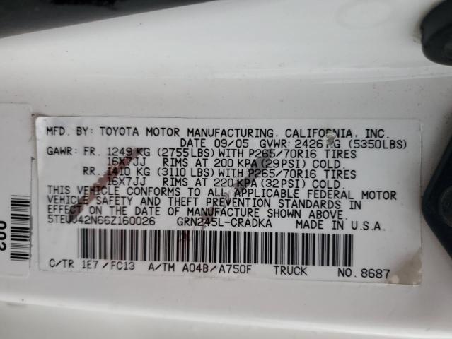 2006 TOYOTA TACOMA ACCESS CAB  