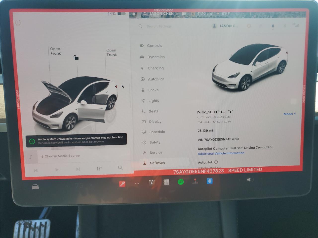 2022 Tesla Model Y VIN: 7SAYGDEE5NF437823 Lot: 80781935
