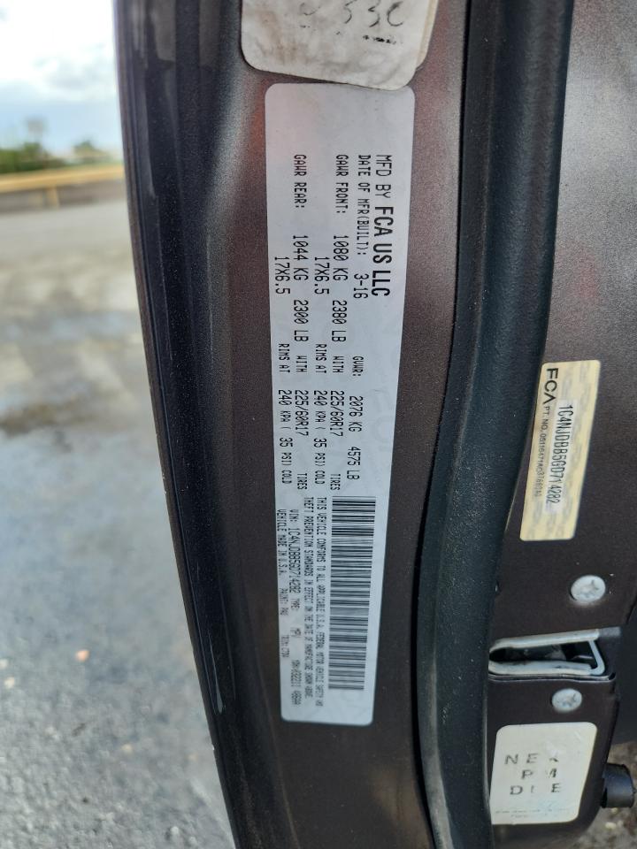 2016 Jeep Compass Sport VIN: 1C4NJDBB5GD714282 Lot: 71807535