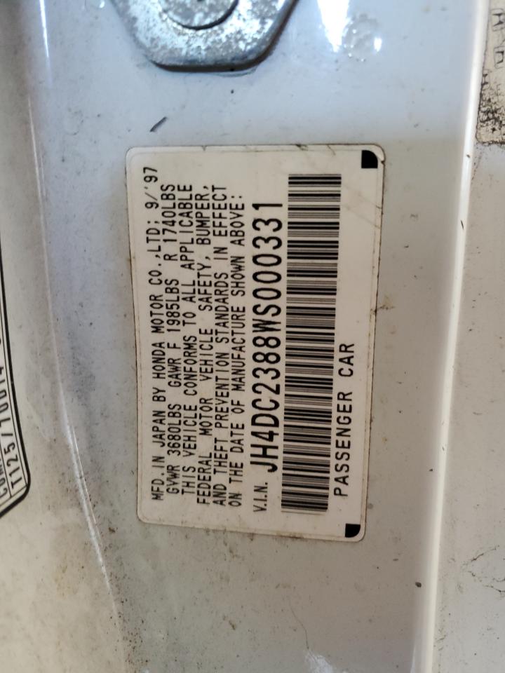 2000 Acura Integra Ls VIN: JH4DC2388WS000331 Lot: 81723955