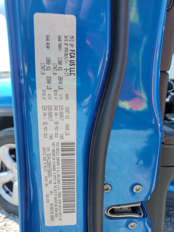 2017 Jeep Compass Latitude VIN: 3C4NJDBB5HT666391 Lot: 72021875