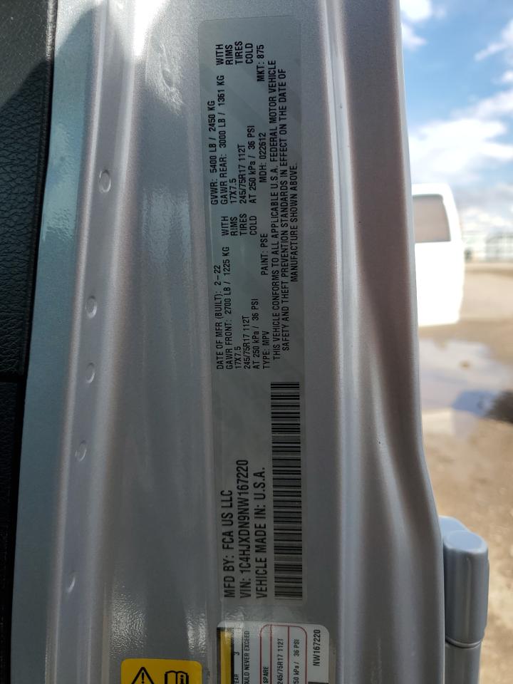 2022 Jeep Wrangler Unlimited Sport VIN: 1C4HJXDN9NW167220 Lot: 80830725