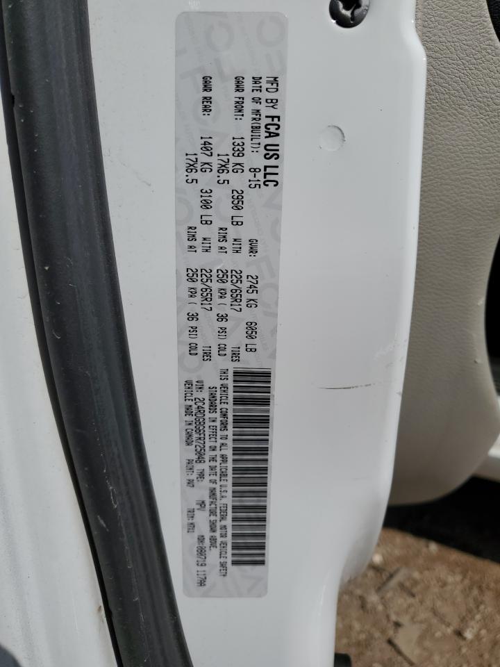 2015 Dodge Grand Caravan Se VIN: 2C4RDGBG6FR725048 Lot: 81035535