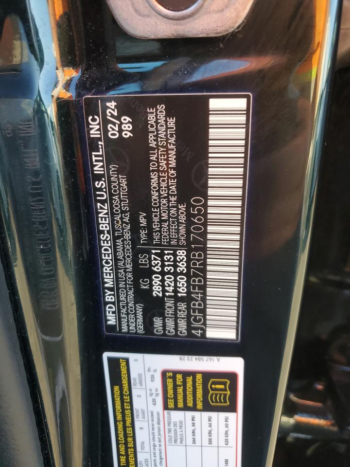 2024 Mercedes-Benz Gle 350 4Matic VIN: 4JGFB4FB7RB170650 Lot: 71079495