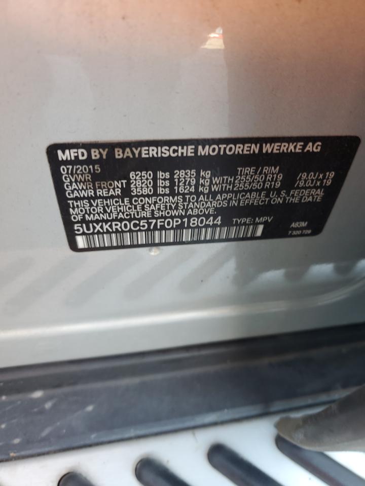 2015 BMW X5 xDrive35I VIN: 5UXKR0C57F0P18044 Lot: 84466375