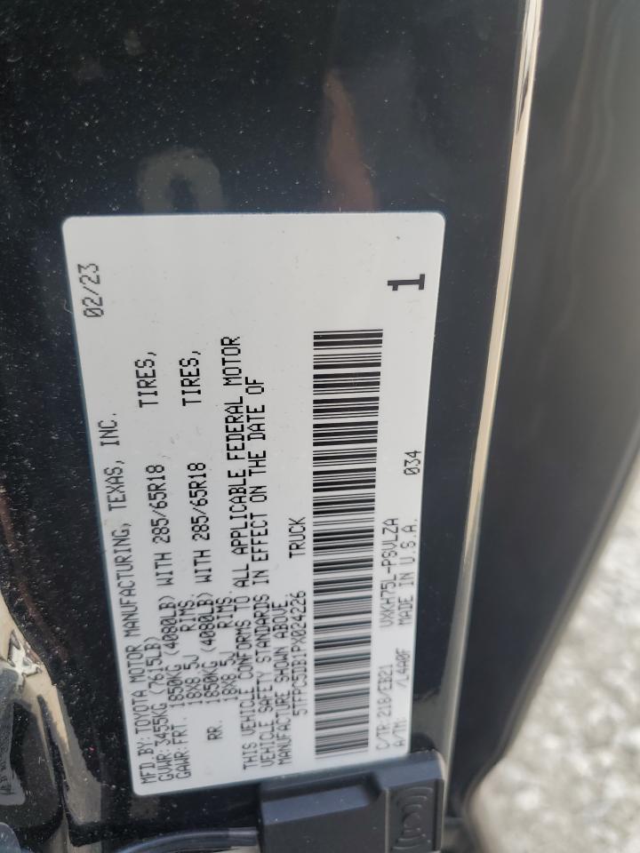 2023 Toyota Tundra Crewmax Limited VIN: 5TFPC5DB1PX024226 Lot: 81860945