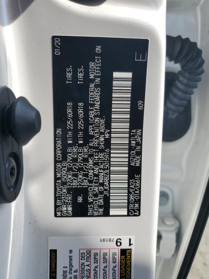 2020 Lexus Nx 300 VIN: JTJGARBZ3L5015916 Lot: 80486165