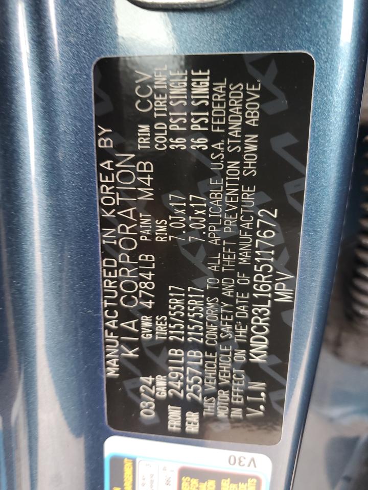 2024 Kia Niro Wind VIN: KNDCR3L16R5117672 Lot: 82153695