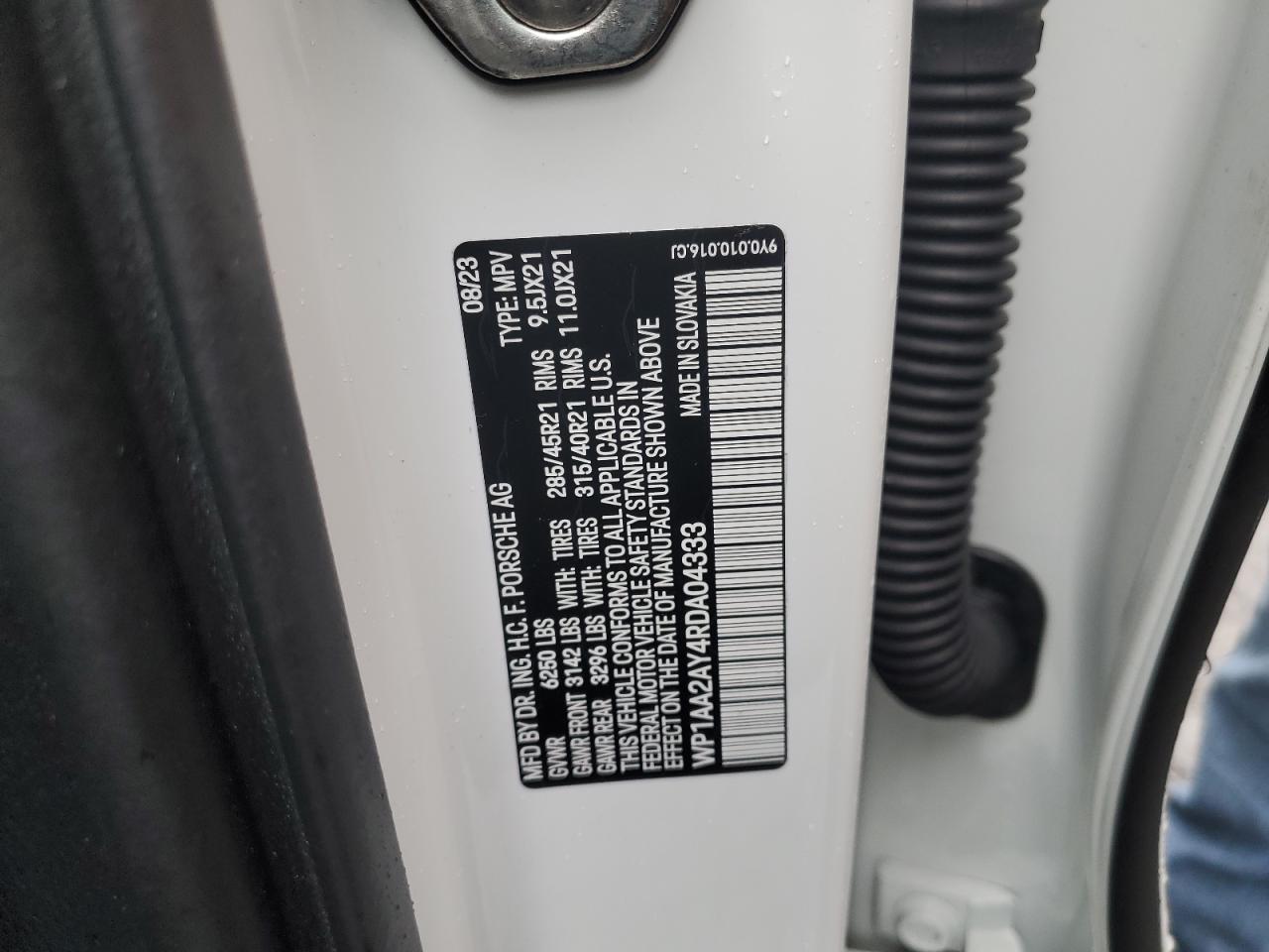 2024 Porsche Cayenne VIN: WP1AA2AY4RDA04333 Lot: 80688615