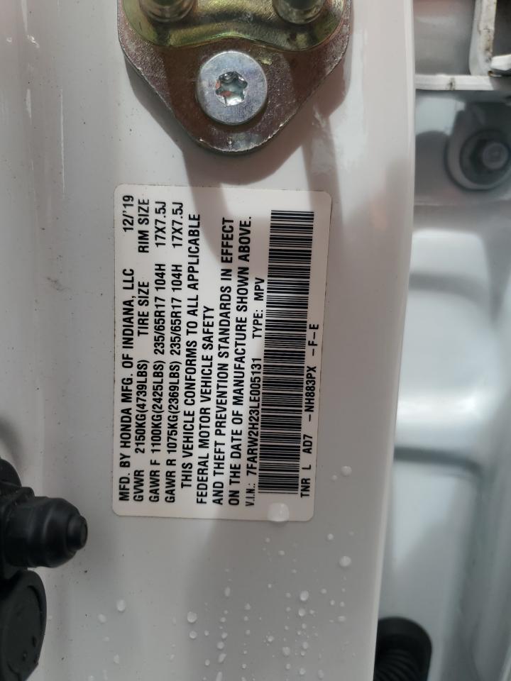 2020 Honda Cr-V Lx VIN: 7FARW2H23LE005131 Lot: 80300165