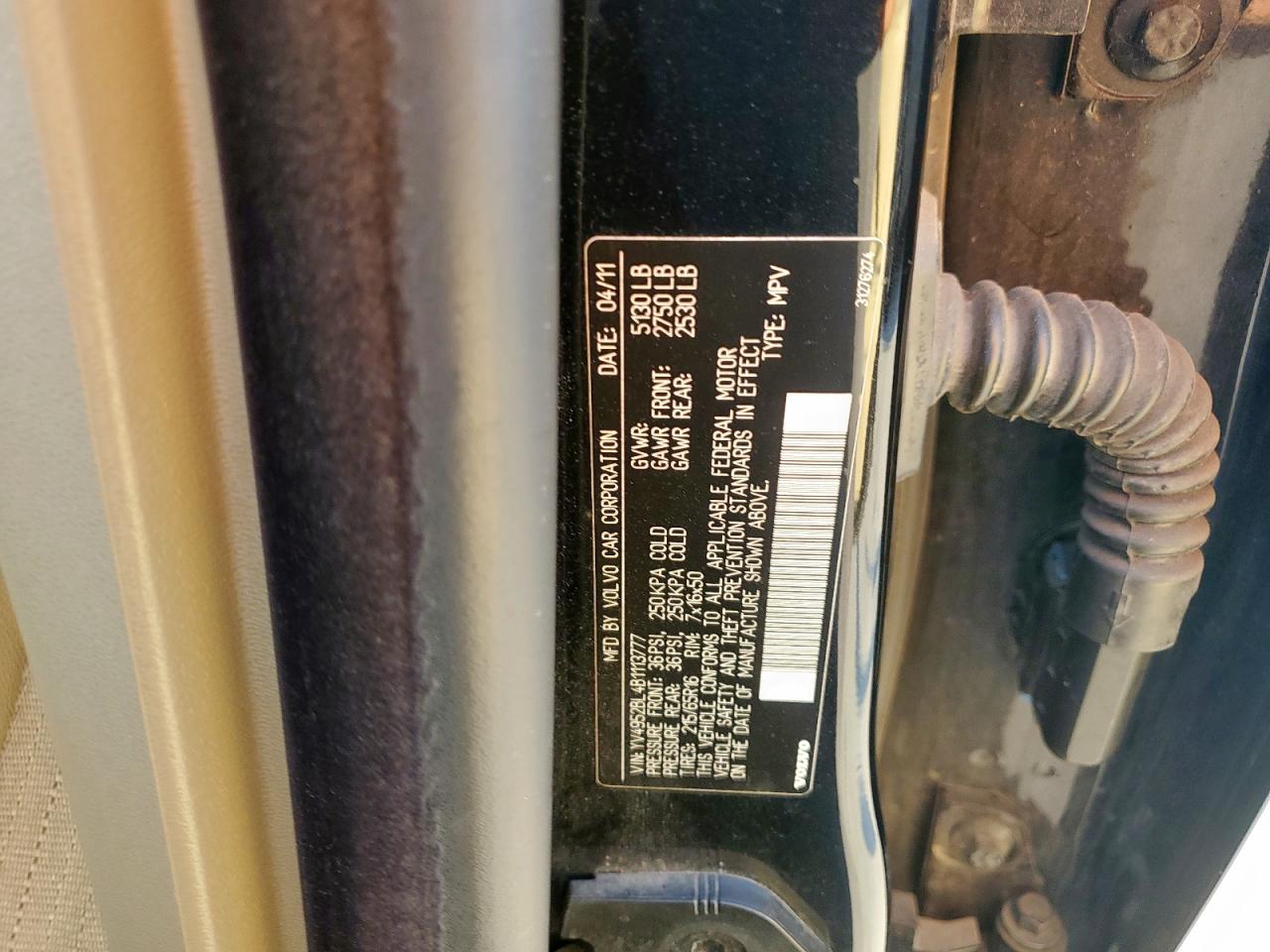 YV4952BL4B1113777 VOLVO XC70 2011 BLACK Photo 13