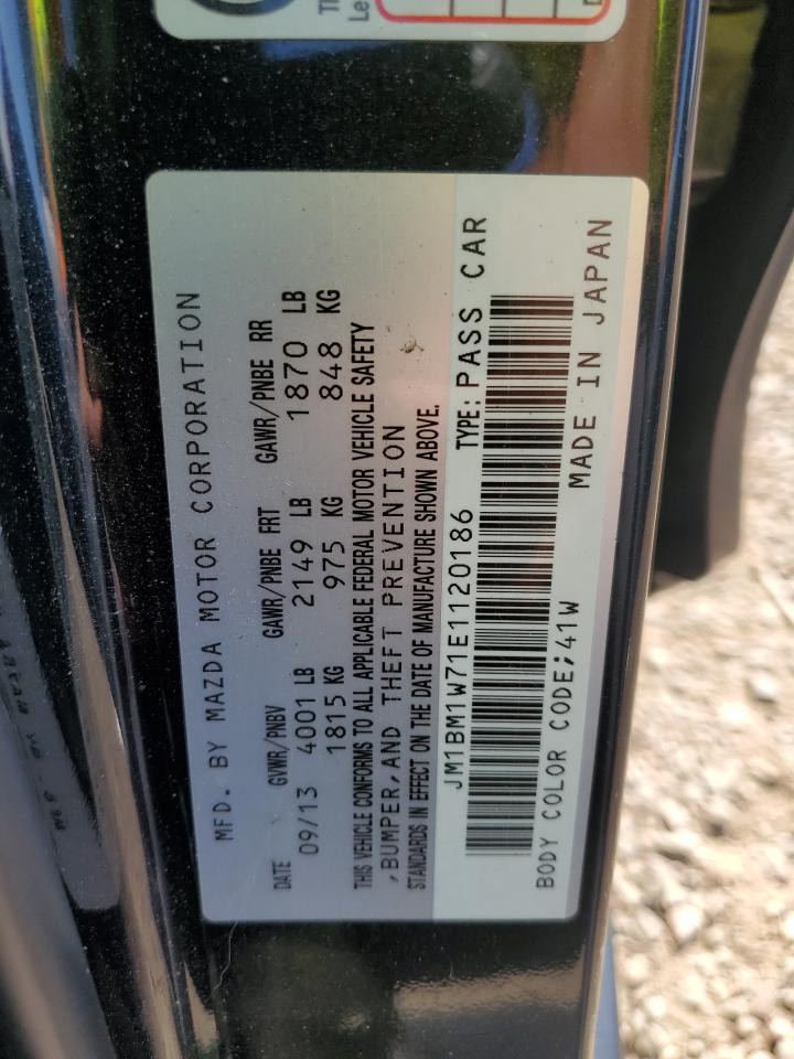 2014 Mazda 3 Grand Touring VIN: JM1BM1W71E1120186 Lot: 71405355