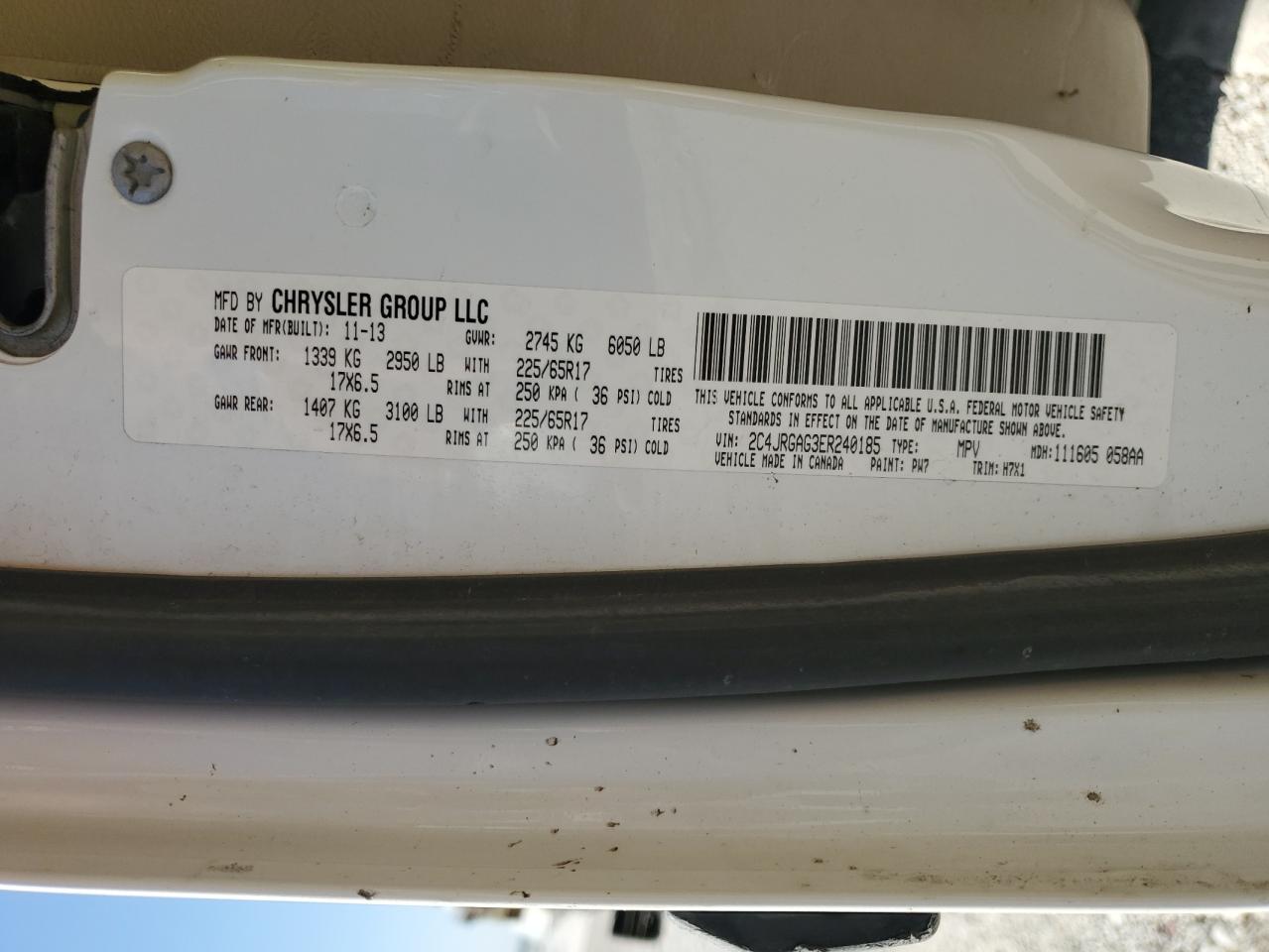 2014 Ram Tradesman VIN: 2C4JRGAG3ER240185 Lot: 82158335