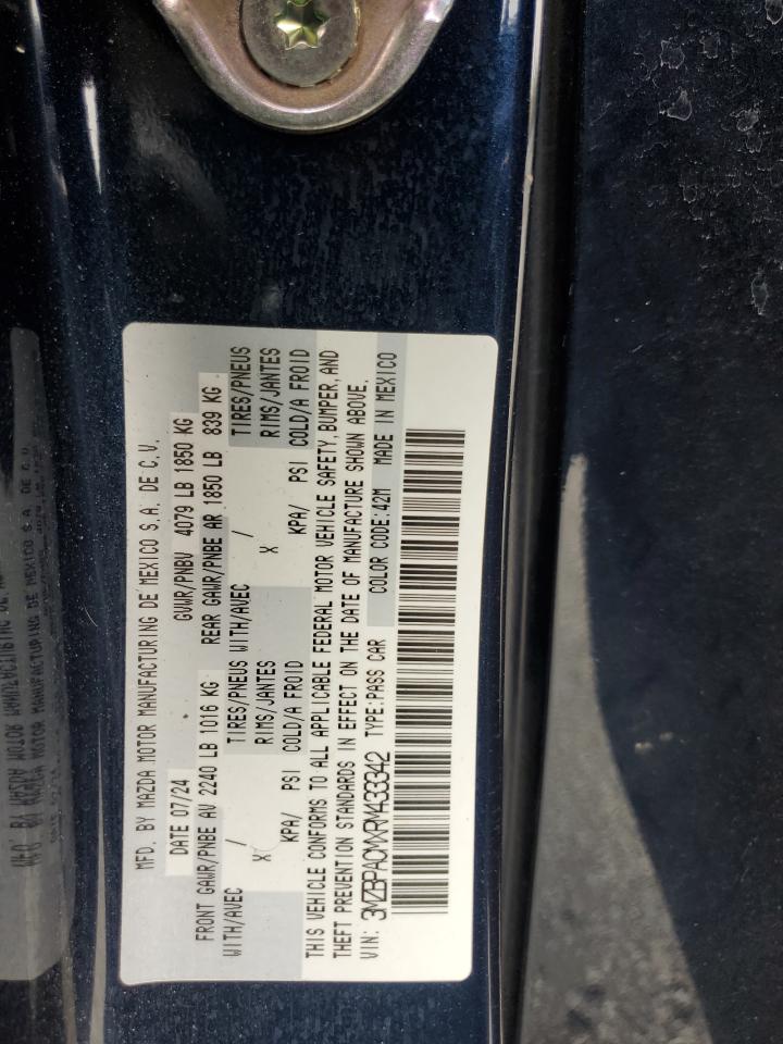 2024 Mazda 3 Preferred VIN: 3MZBPACMXRM433342 Lot: 81955355