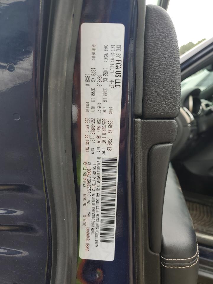 2017 Jeep Grand Cherokee Limited VIN: 1C4RJFBG4HC873715 Lot: 84262565