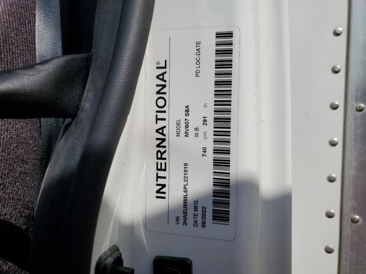 2023 International Mv607 VIN: 3HAEUMML6PL221018 Lot: 80920335