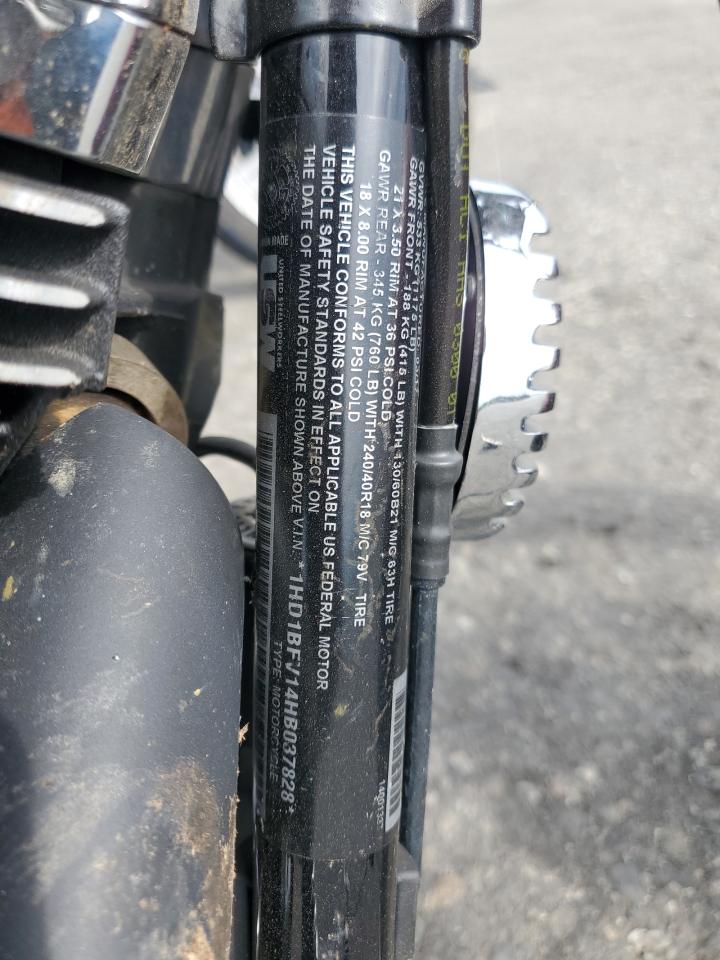 2017 Harley-Davidson Fxsb Breakout VIN: 1HD1BFV14HB037828 Lot: 80468675