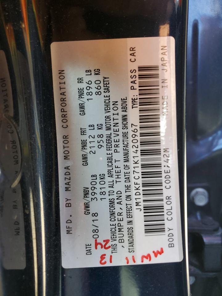 2019 Mazda Cx-3 Touring VIN: JM1DKFC71K1420967 Lot: 84801635