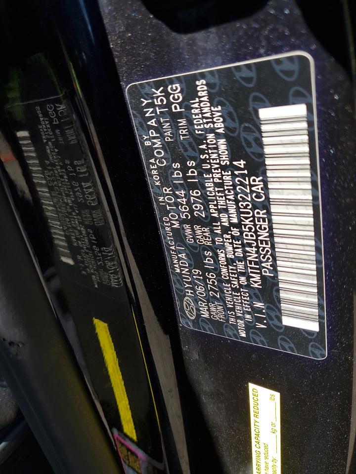 2019 Genesis G80 Base VIN: KMTFN4JB5KU322214 Lot: 70030165