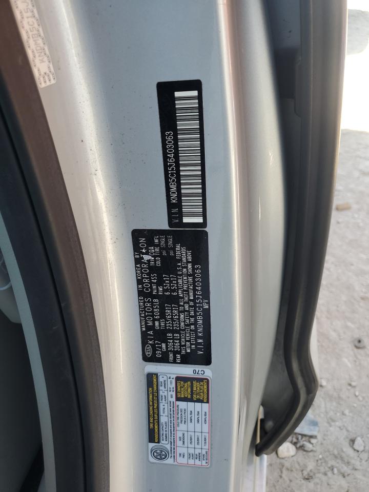 2018 Kia Sedona Lx VIN: KNDMB5C15J6403063 Lot: 81874455